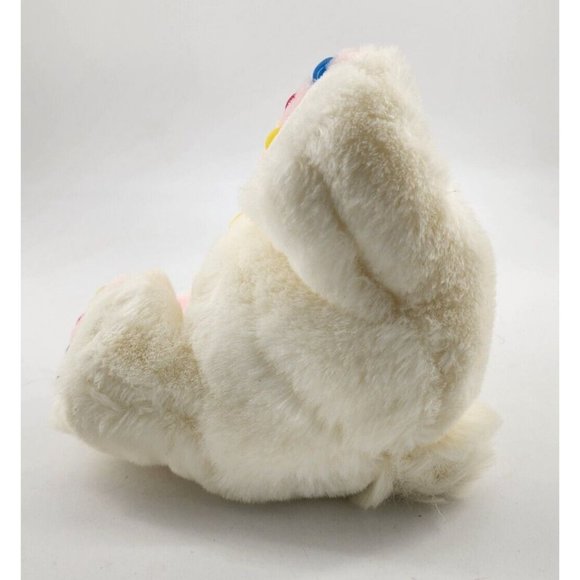 VINTAGE WHITE BUNNY RABBIT JELLY BEAN TOES FEET STUFFED ANIMAL PLUSH 14" - Picture 9 of 12